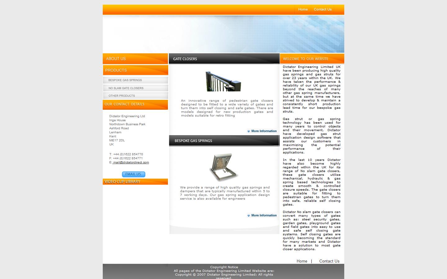 Dictator Engineering Ltd Website