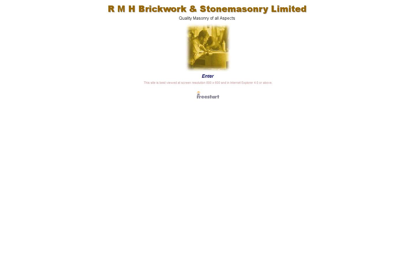 R M H Brickwork & Stonemasonry Limited Website