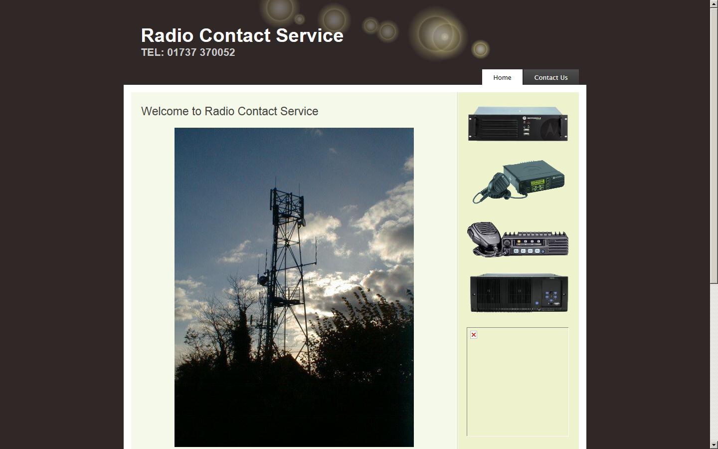 Radio Contact Service Website