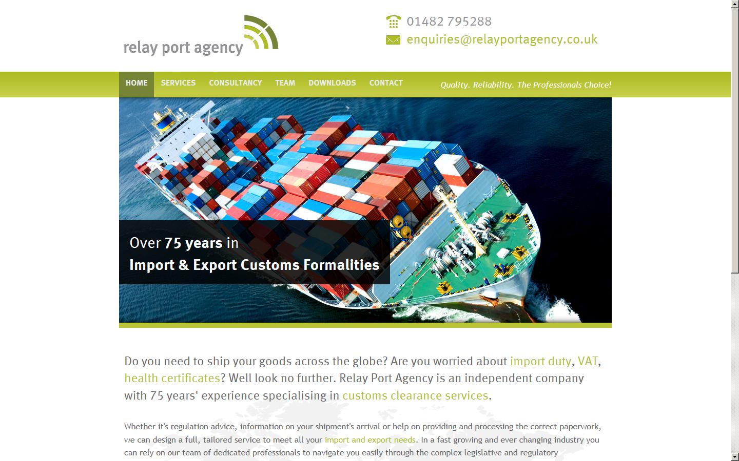 Relay Port Agency Ltd Website