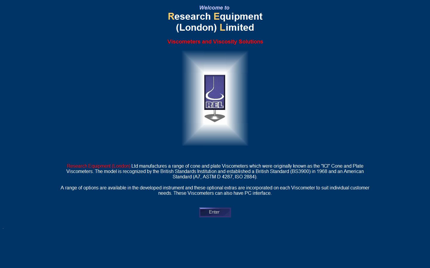 Research Equipment (London) Liminted Website