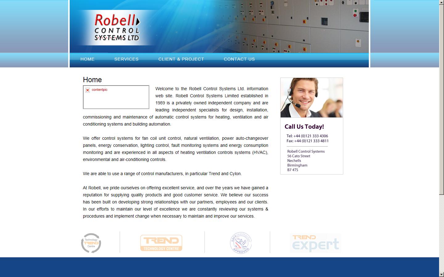 Robell Control Systems Ltd Website