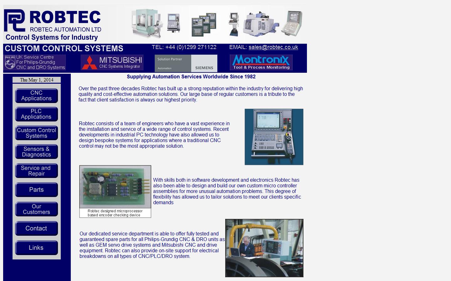 Robtec Automation Ltd Website