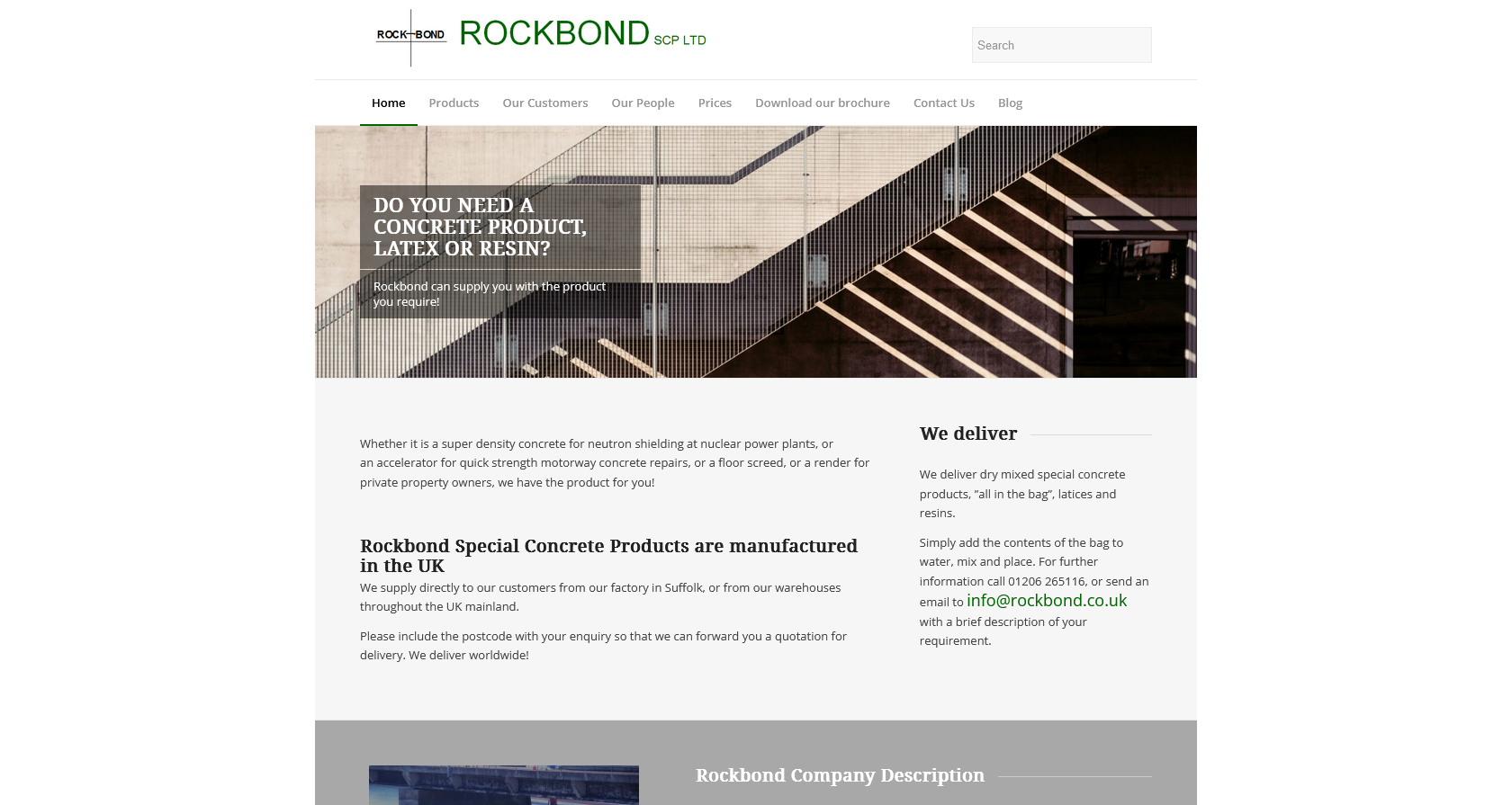 Rockbond SCP Ltd Website