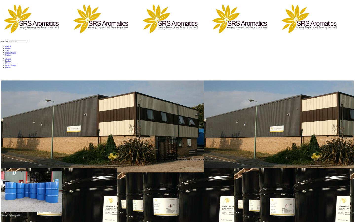 SRS Aromatics Ltd Website