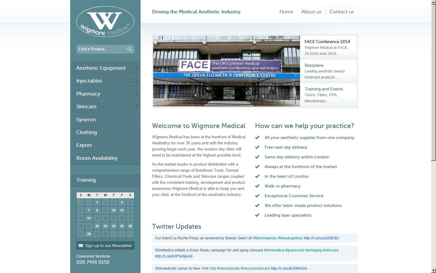 Wigmore Medical Ltd Website