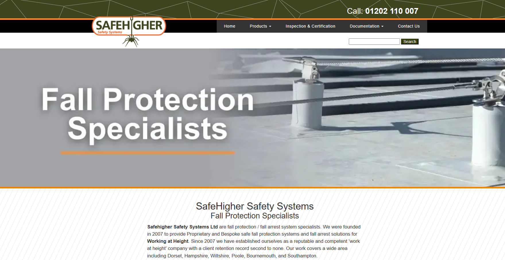 Safehigher Safety Systems Ltd Website