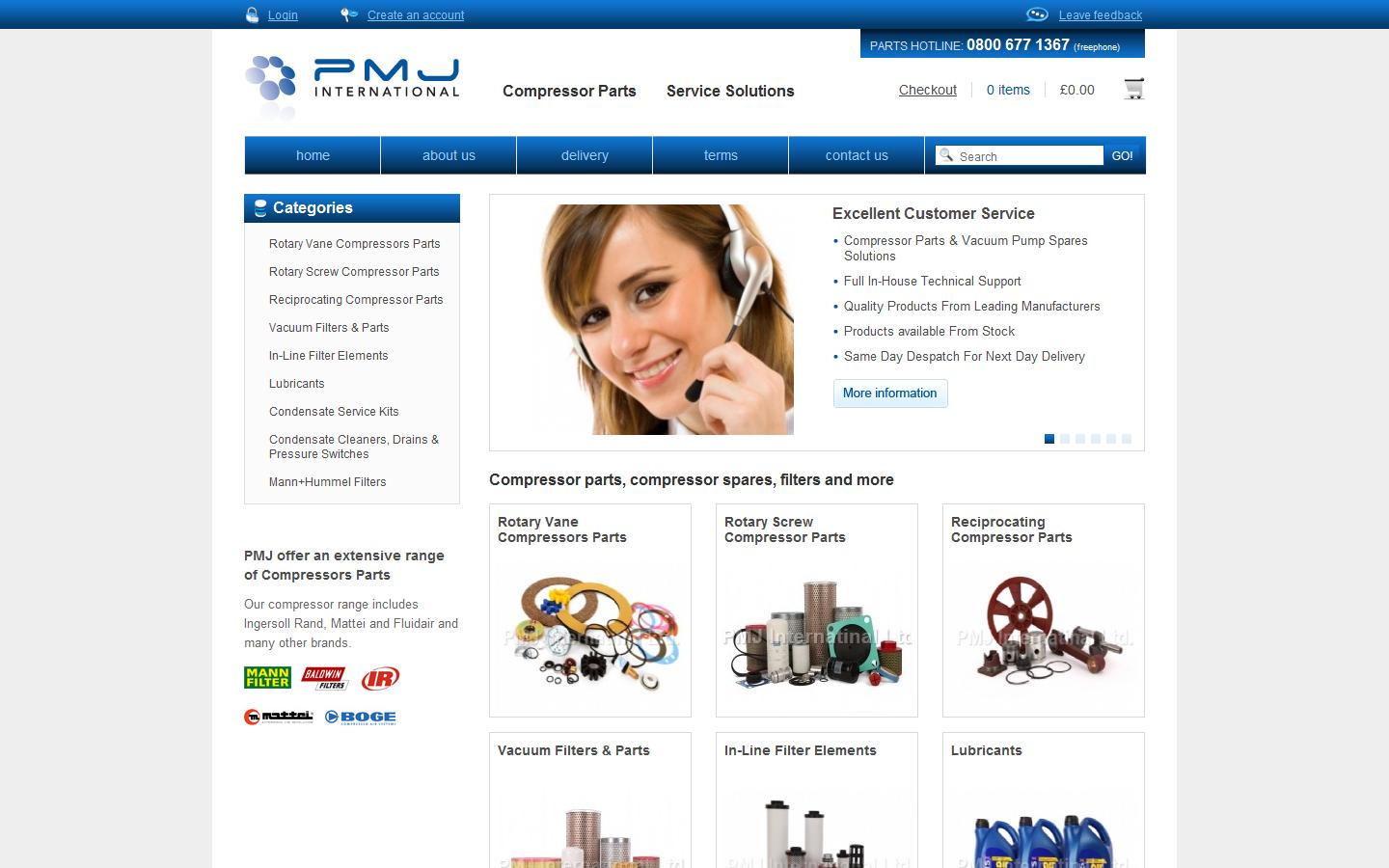 PMJ International Ltd Website