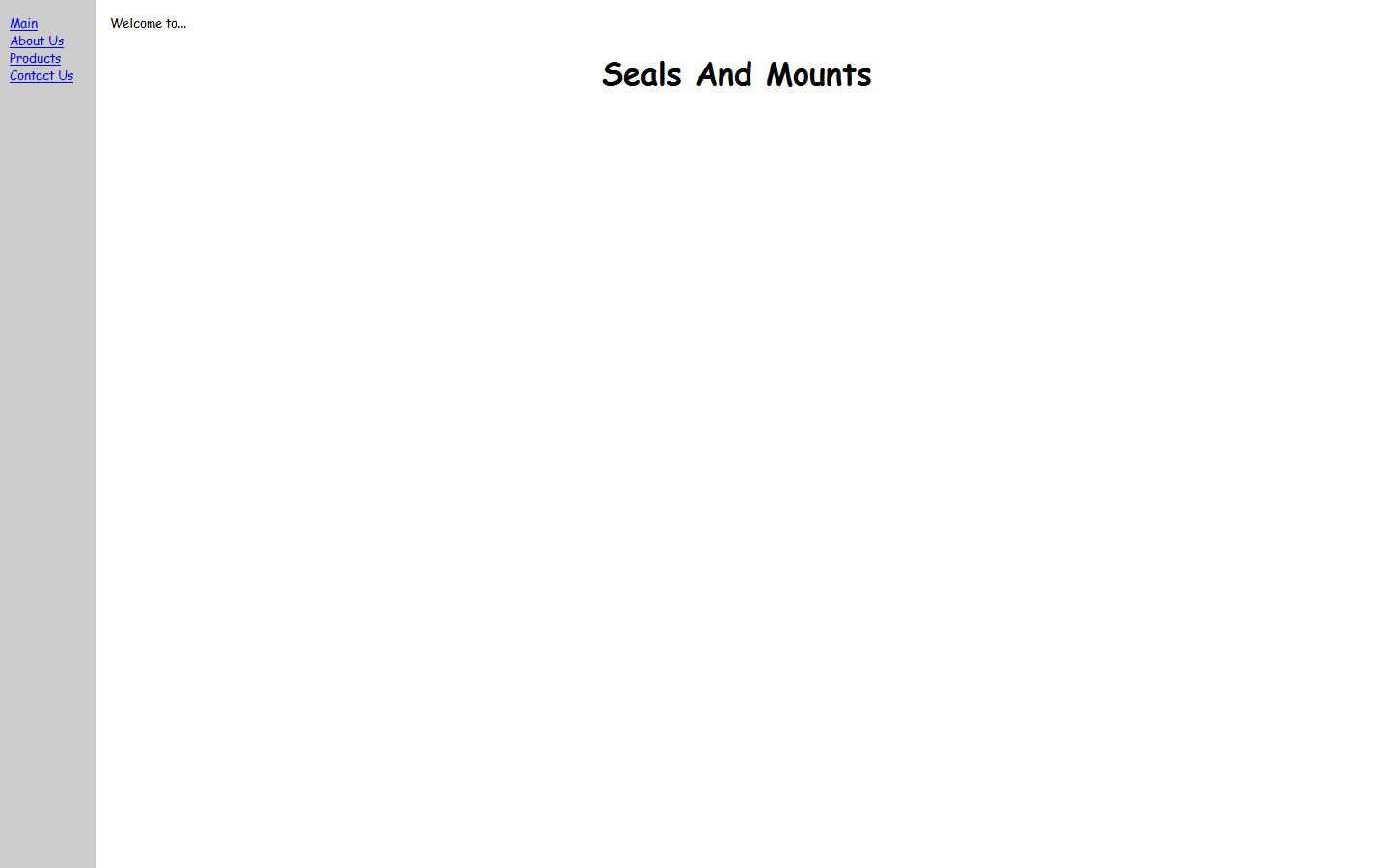 Seals & Mounts Ltd Website