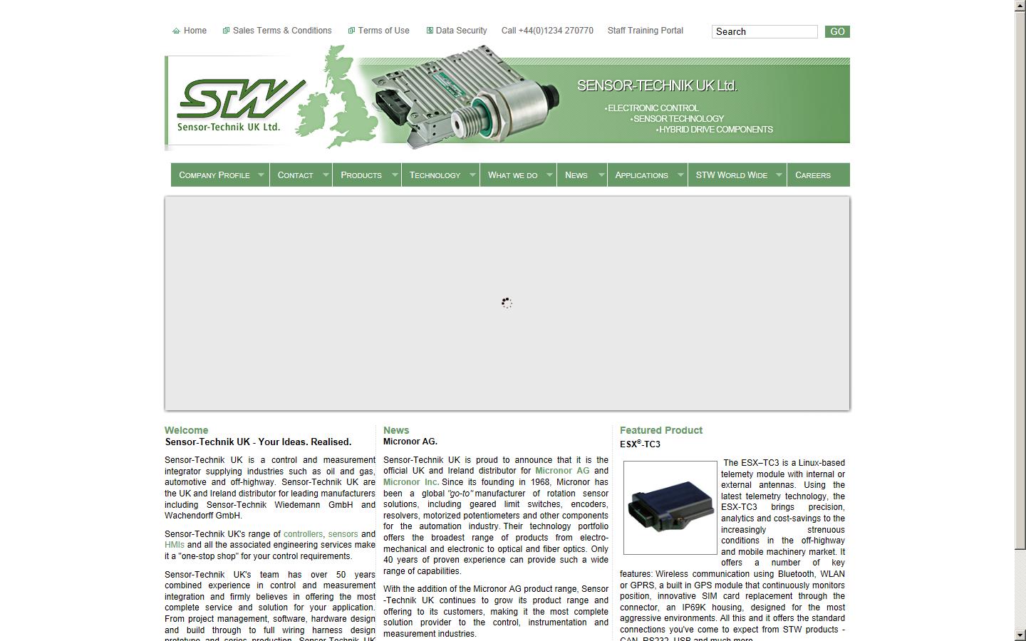 Sensor Technik UK Ltd Website