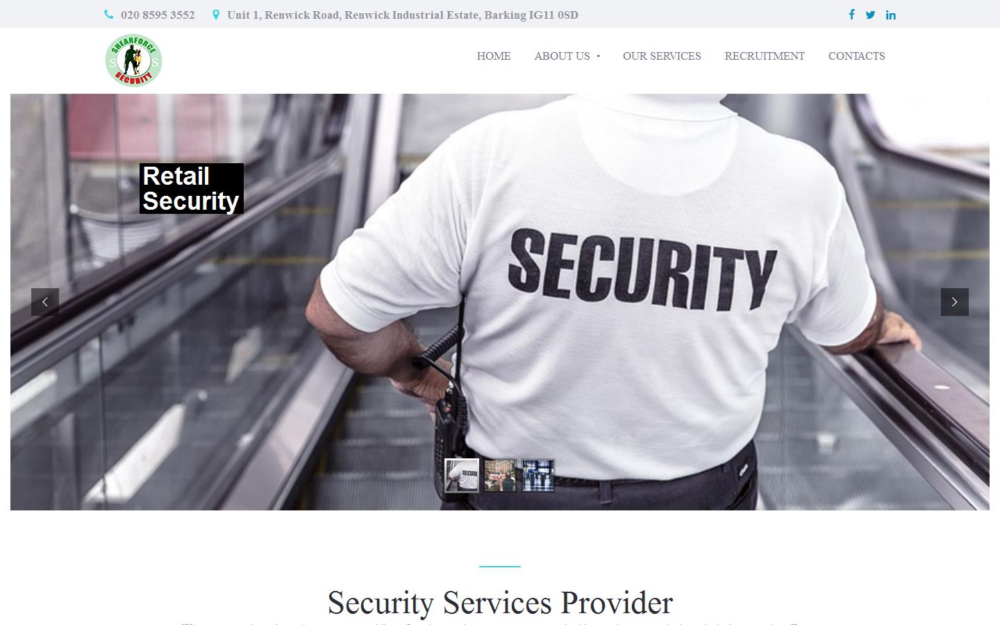 Shearforce Security Services (UK) Ltd Website