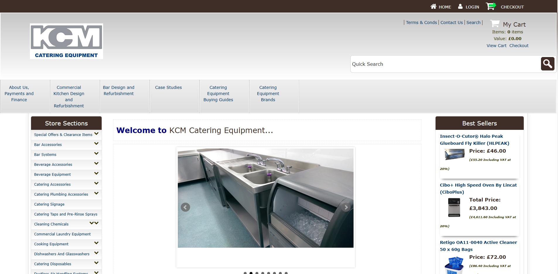 KCM Catering Equipment Website