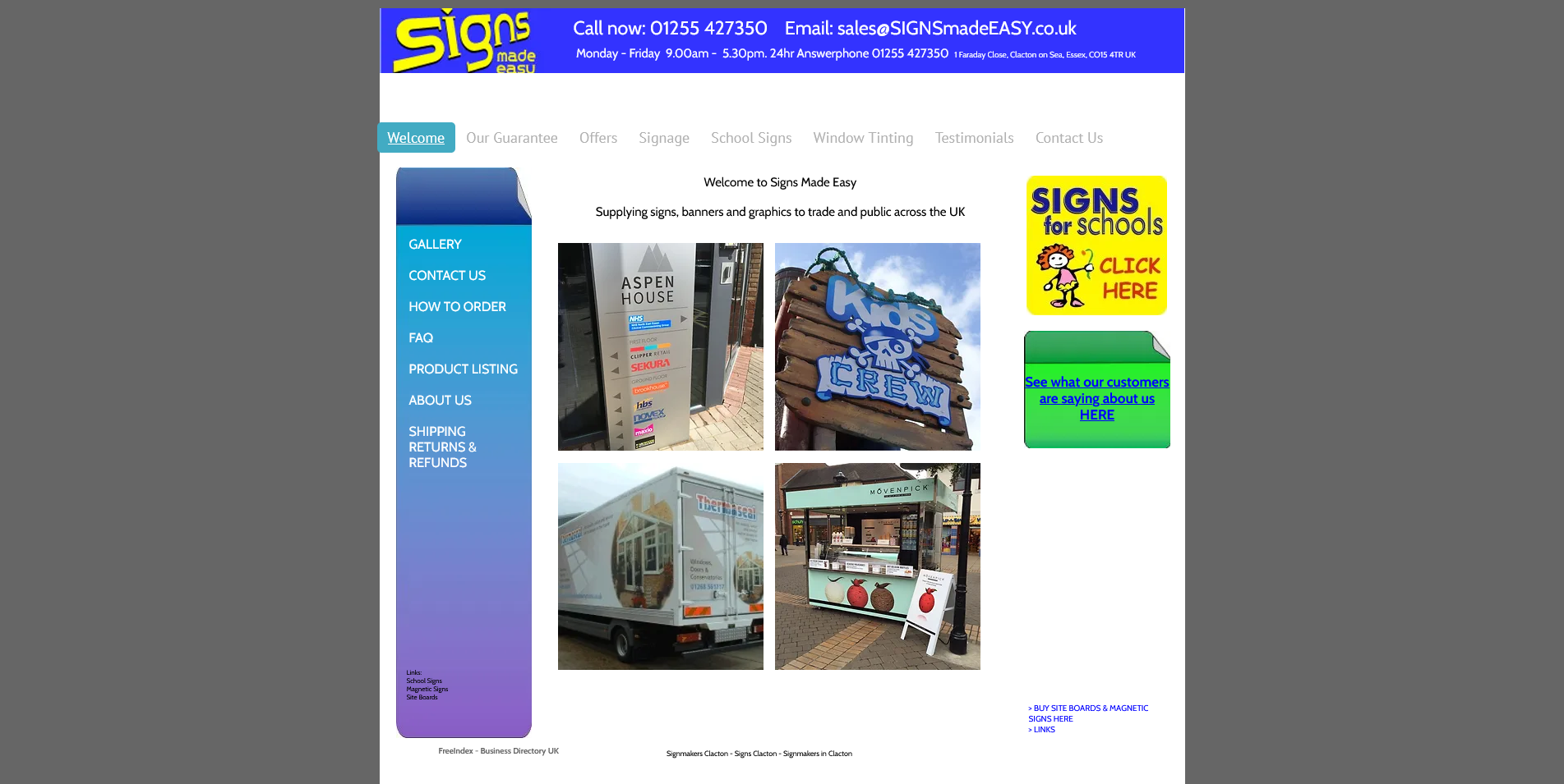 Signs Made Easy Website