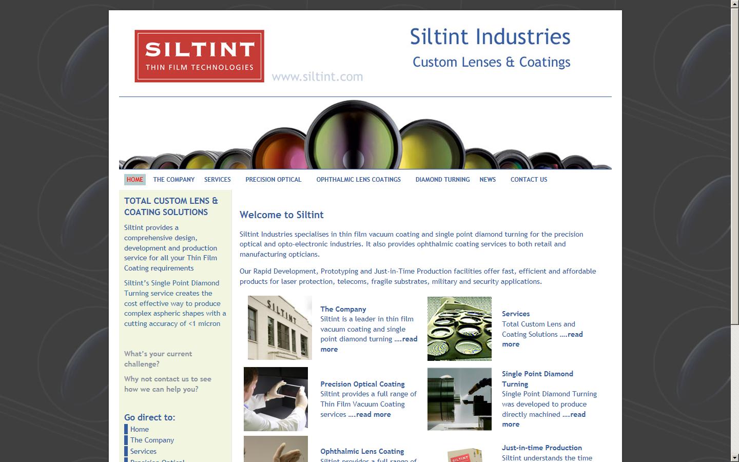 Siltint Industries Ltd Website