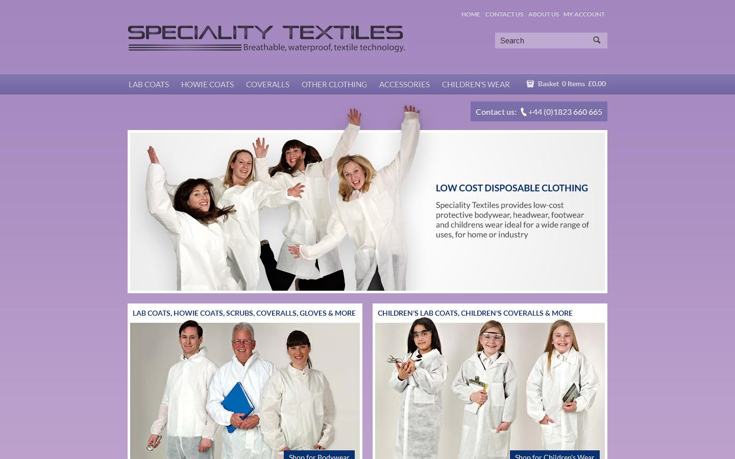 Speciality Textiles Website