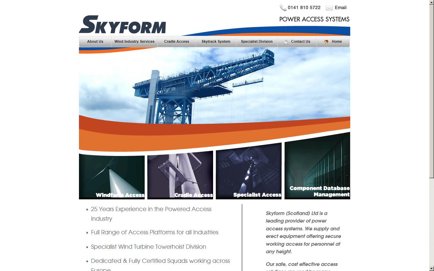 Skyform (Scotland) Ltd Website