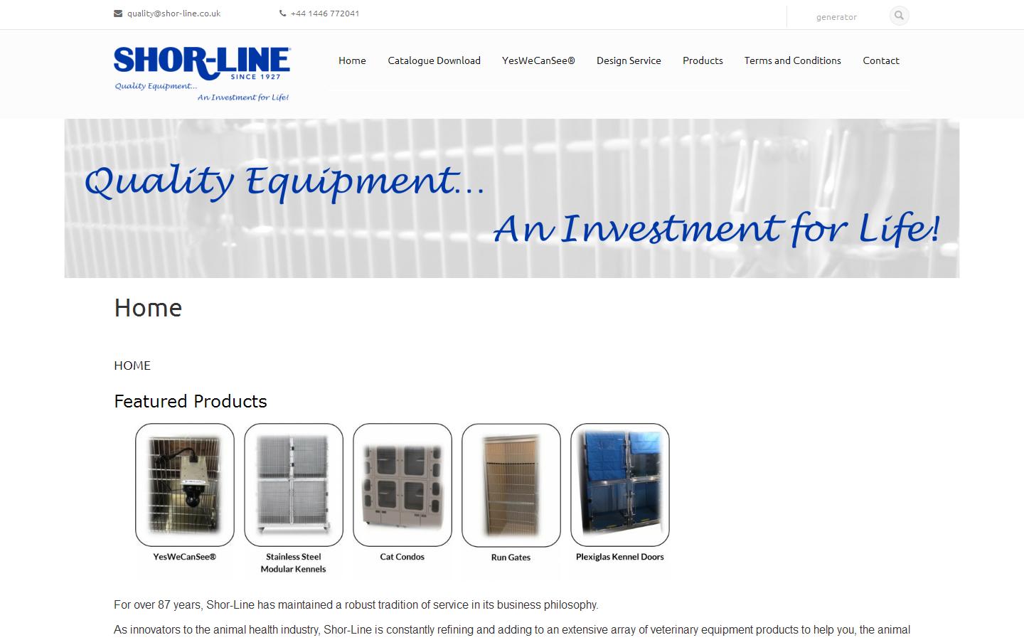 Shor-line Website