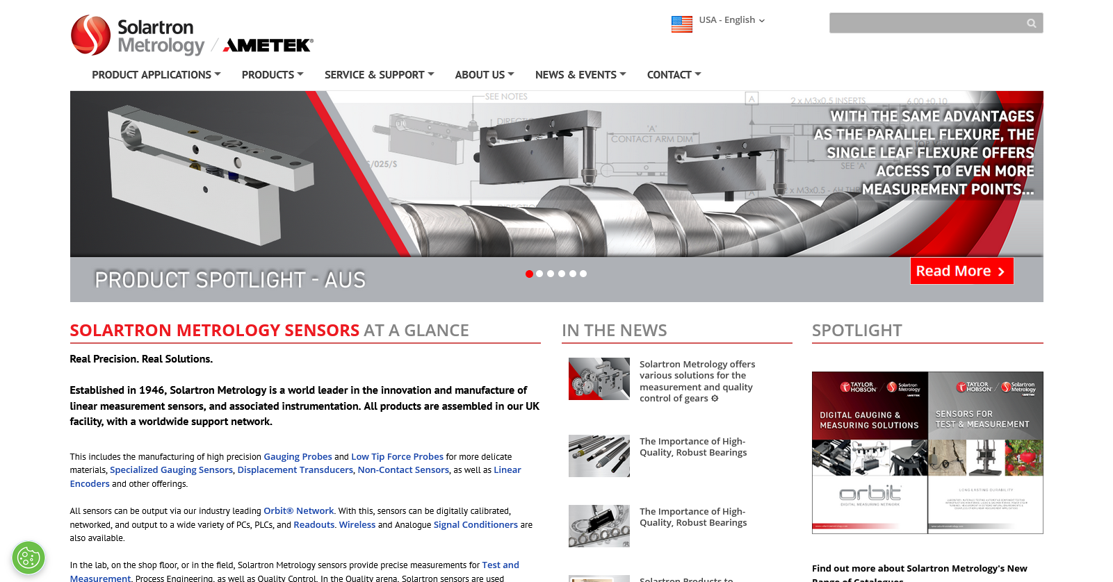 Solartron Metrology Website