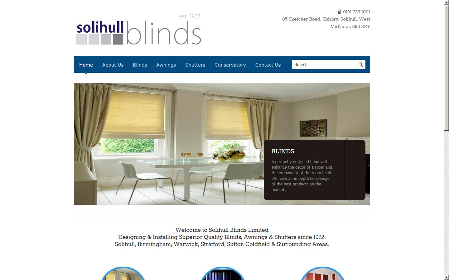 Solihull Blinds Website