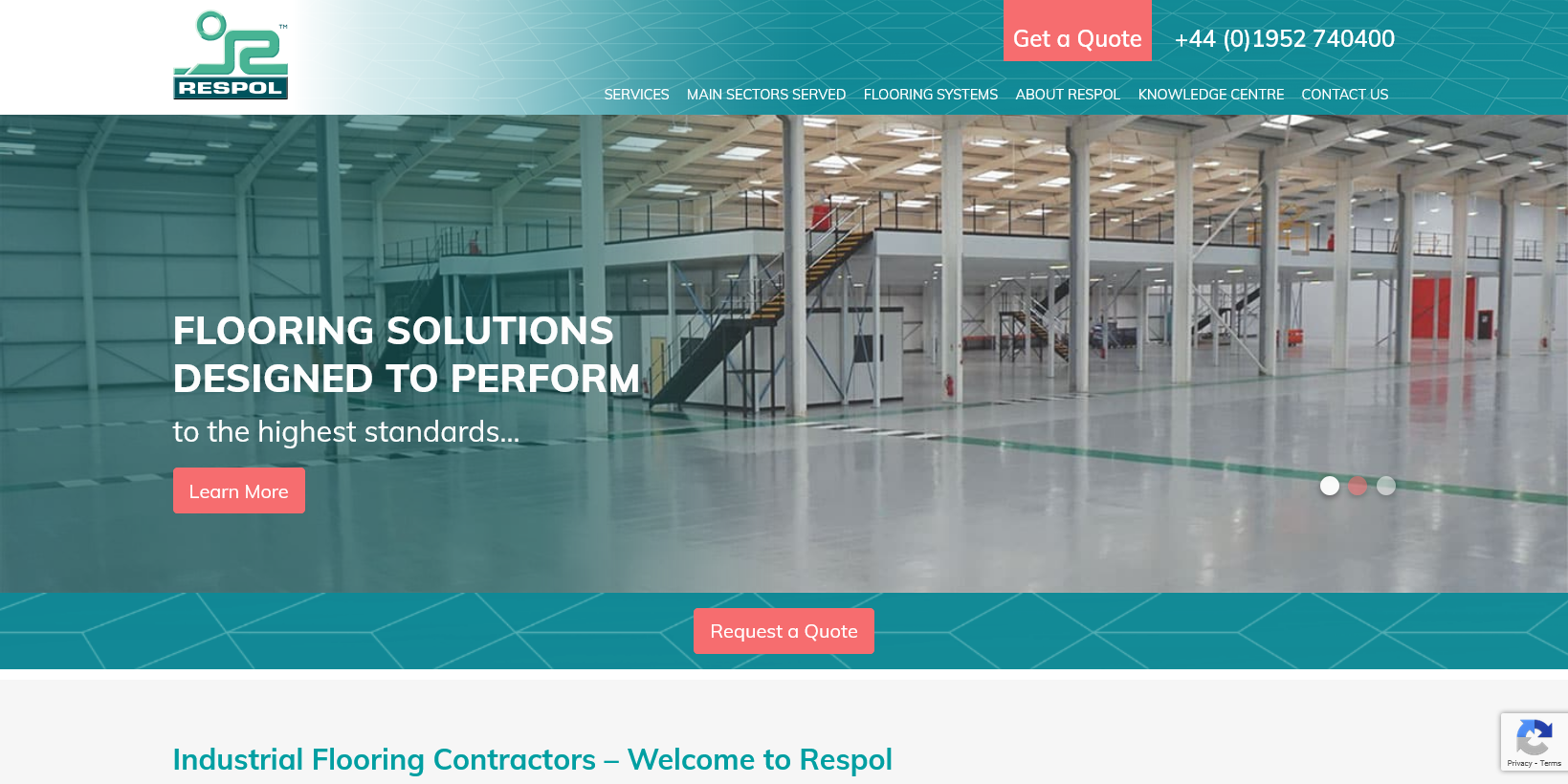 RESPOL Industrial Flooring Website