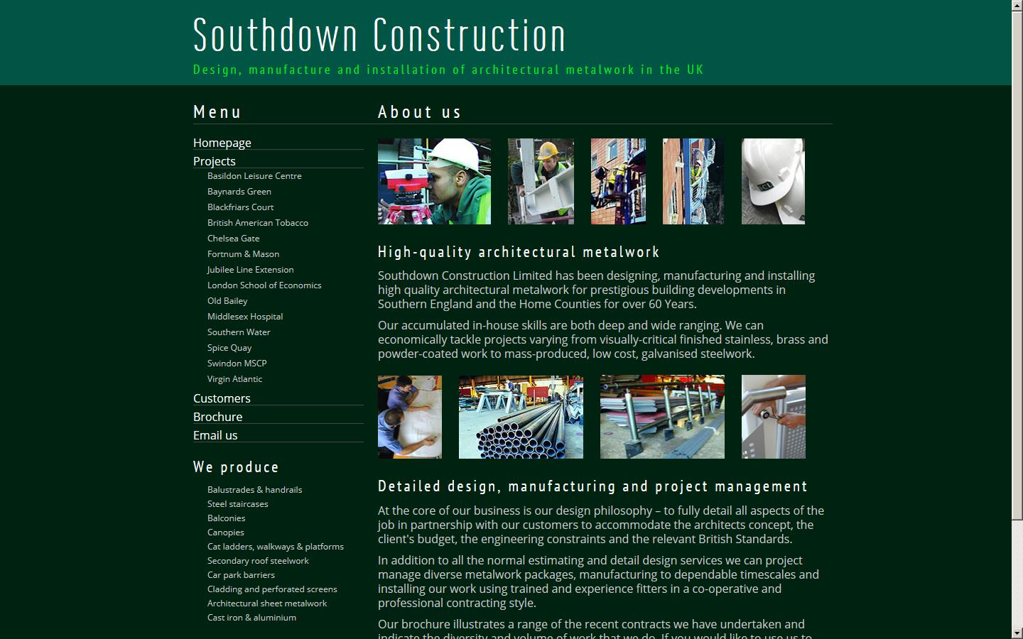 Southdown Construction Website