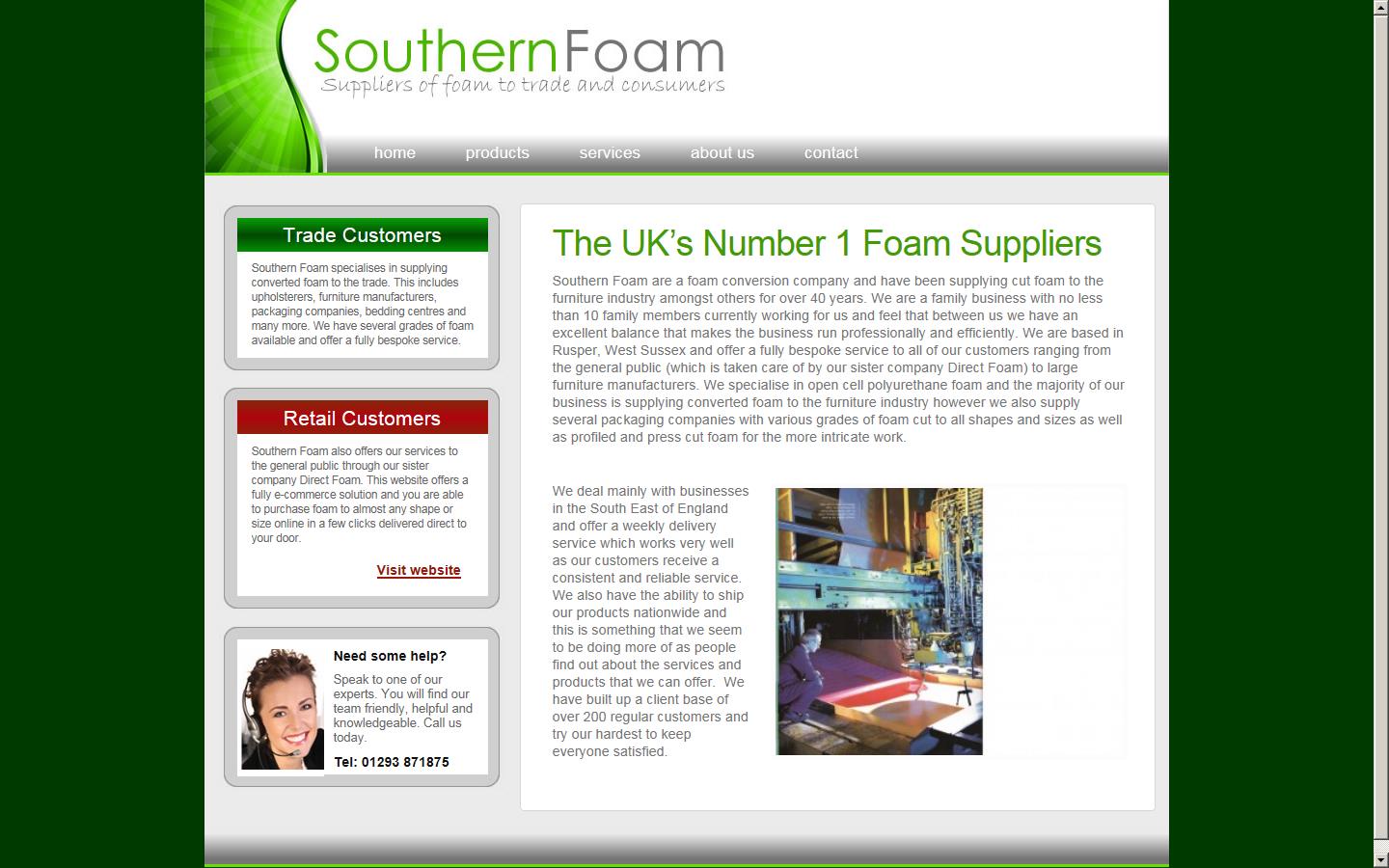 Southern Foam Website