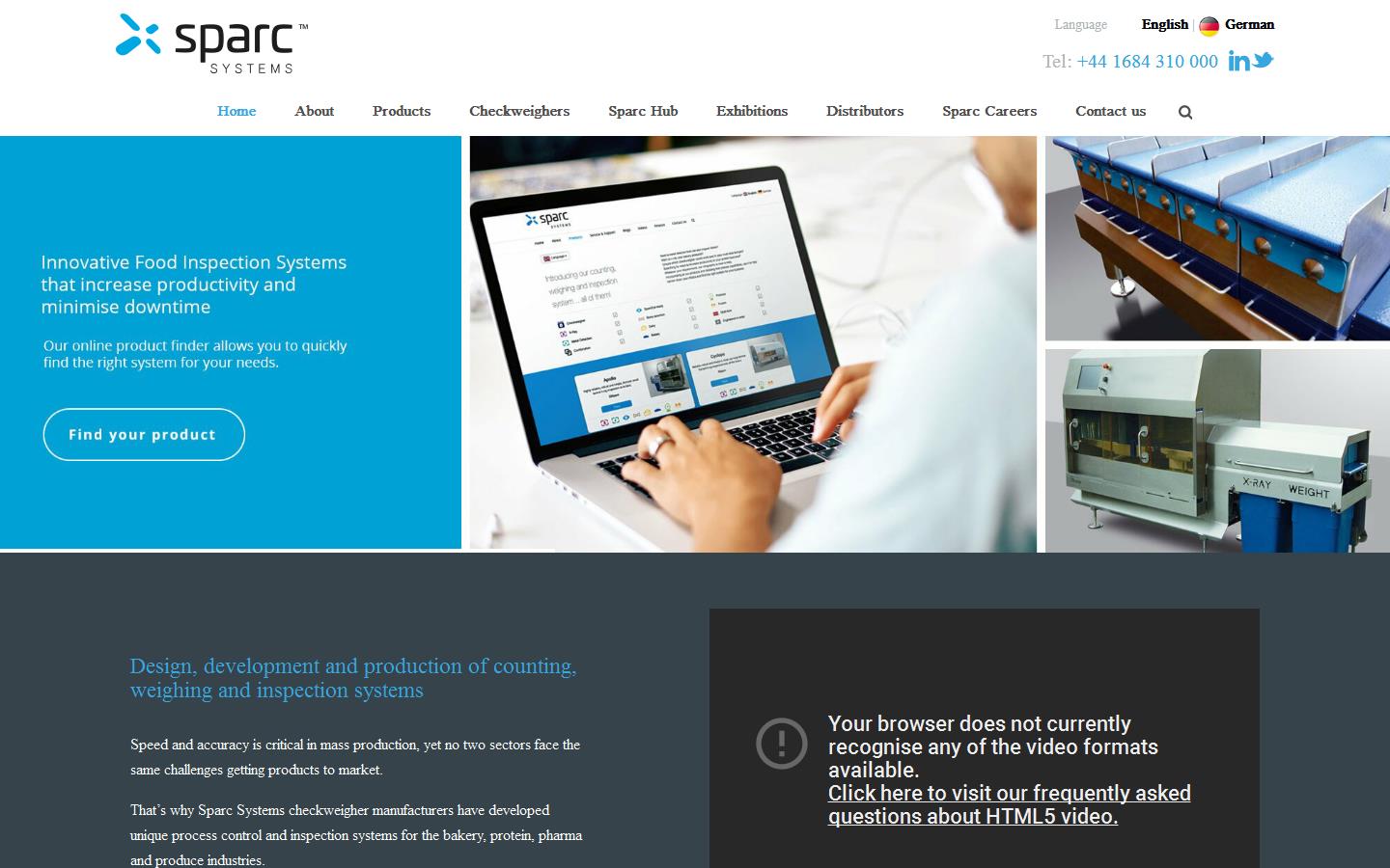 Sparc Systems Ltd Website