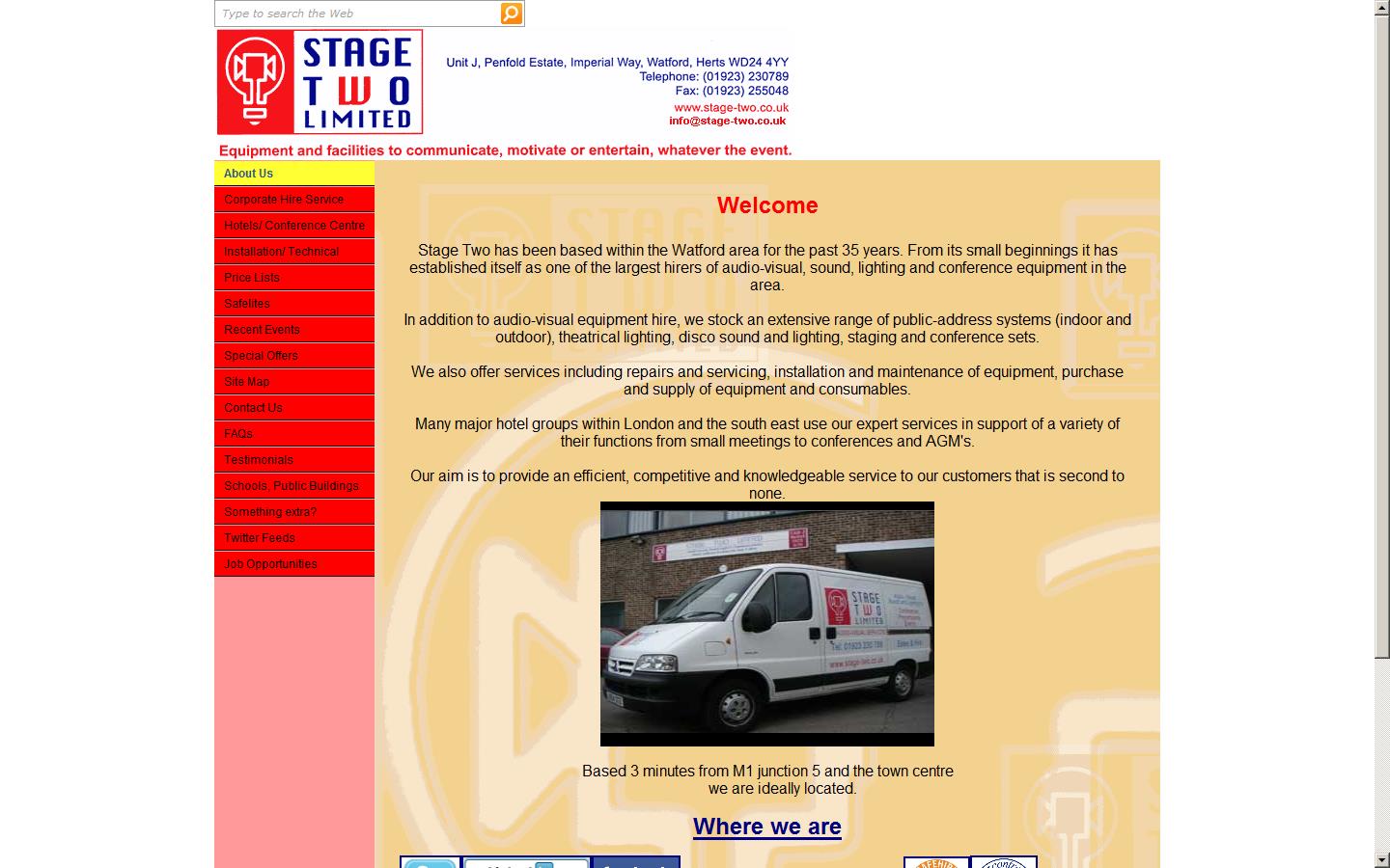 Stage Two Ltd Website