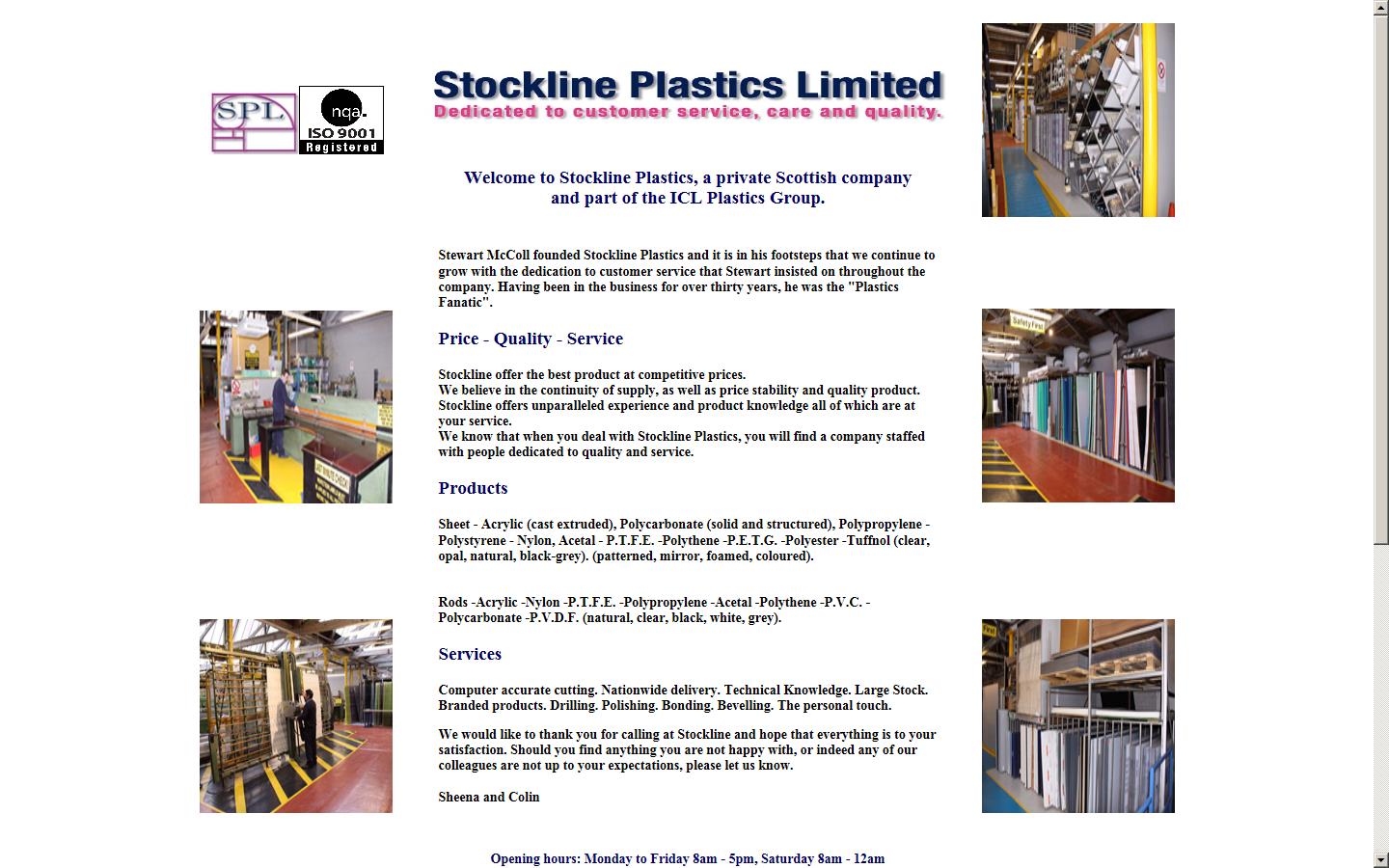 Stockline Plastics Ltd Website