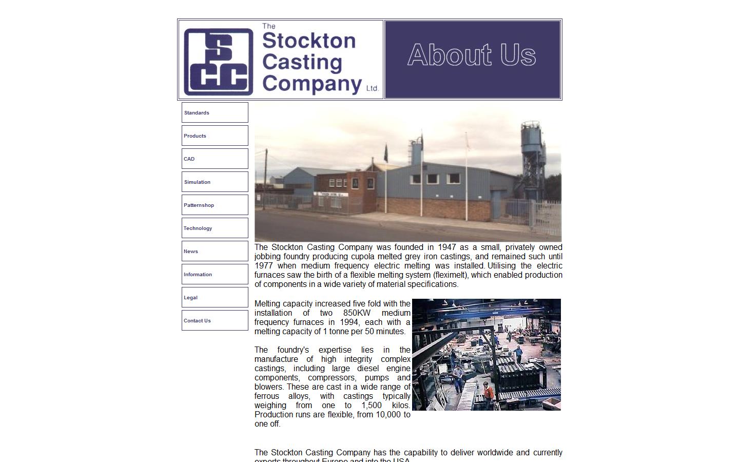 Stockton Casting Company Ltd Website