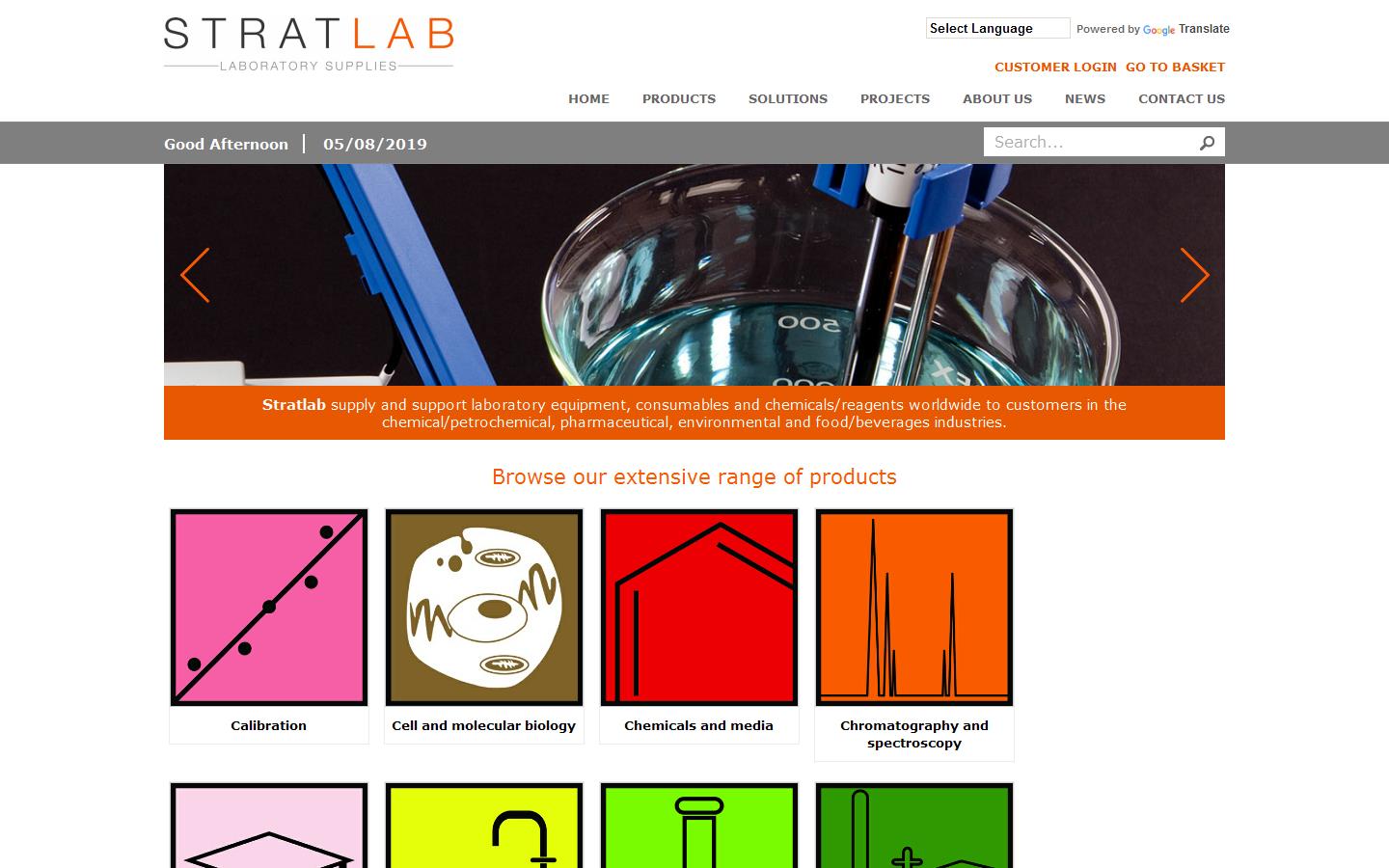 Stratlab Ltd Website