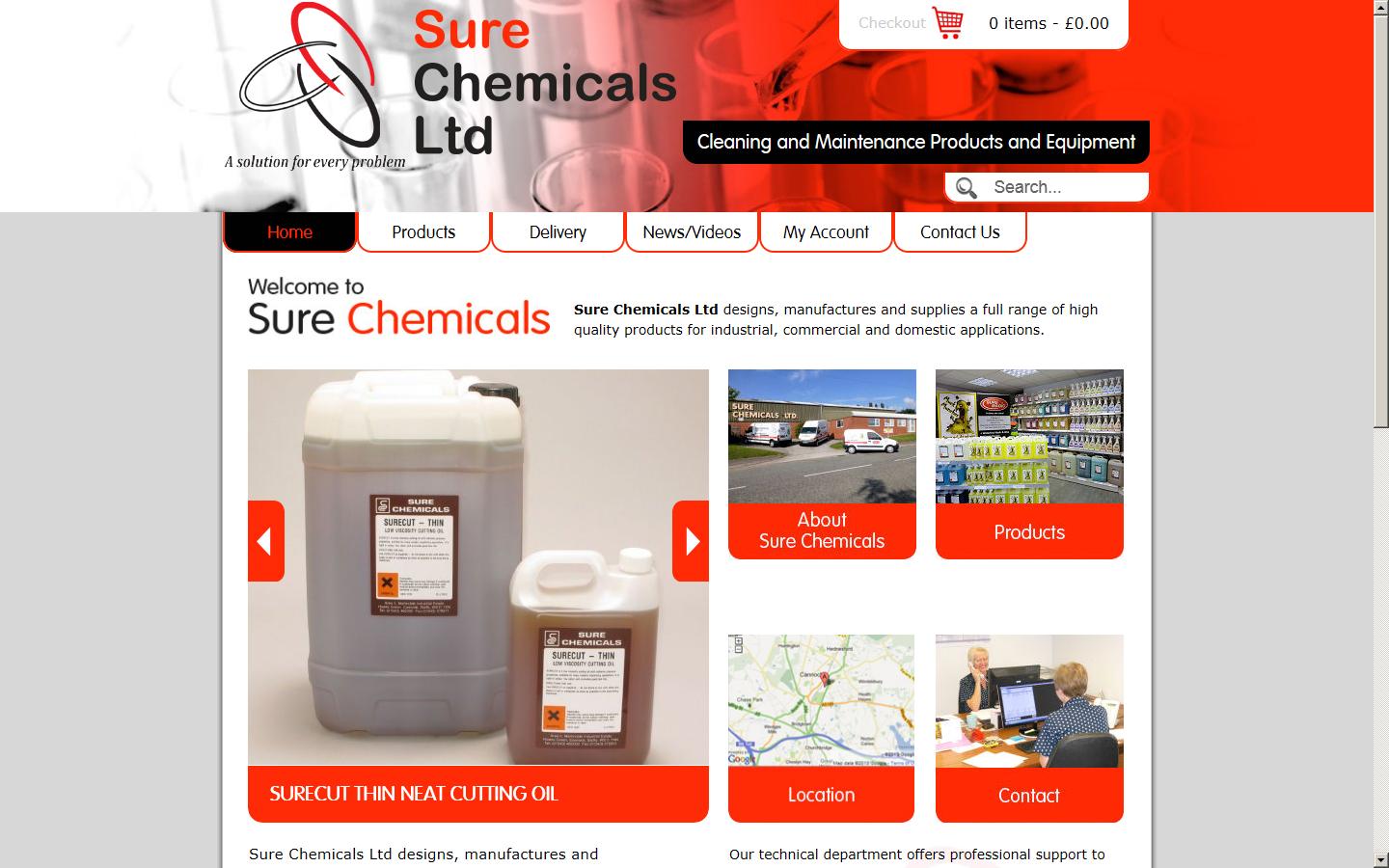 Sure Chemicals Ltd Website