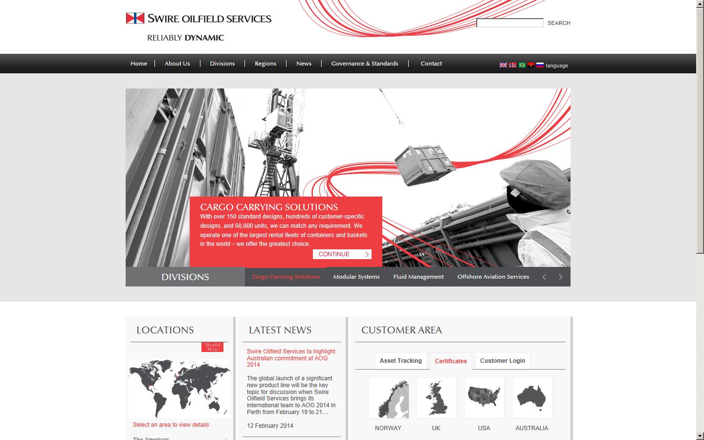 Swire Oilfield Services Ltd Website