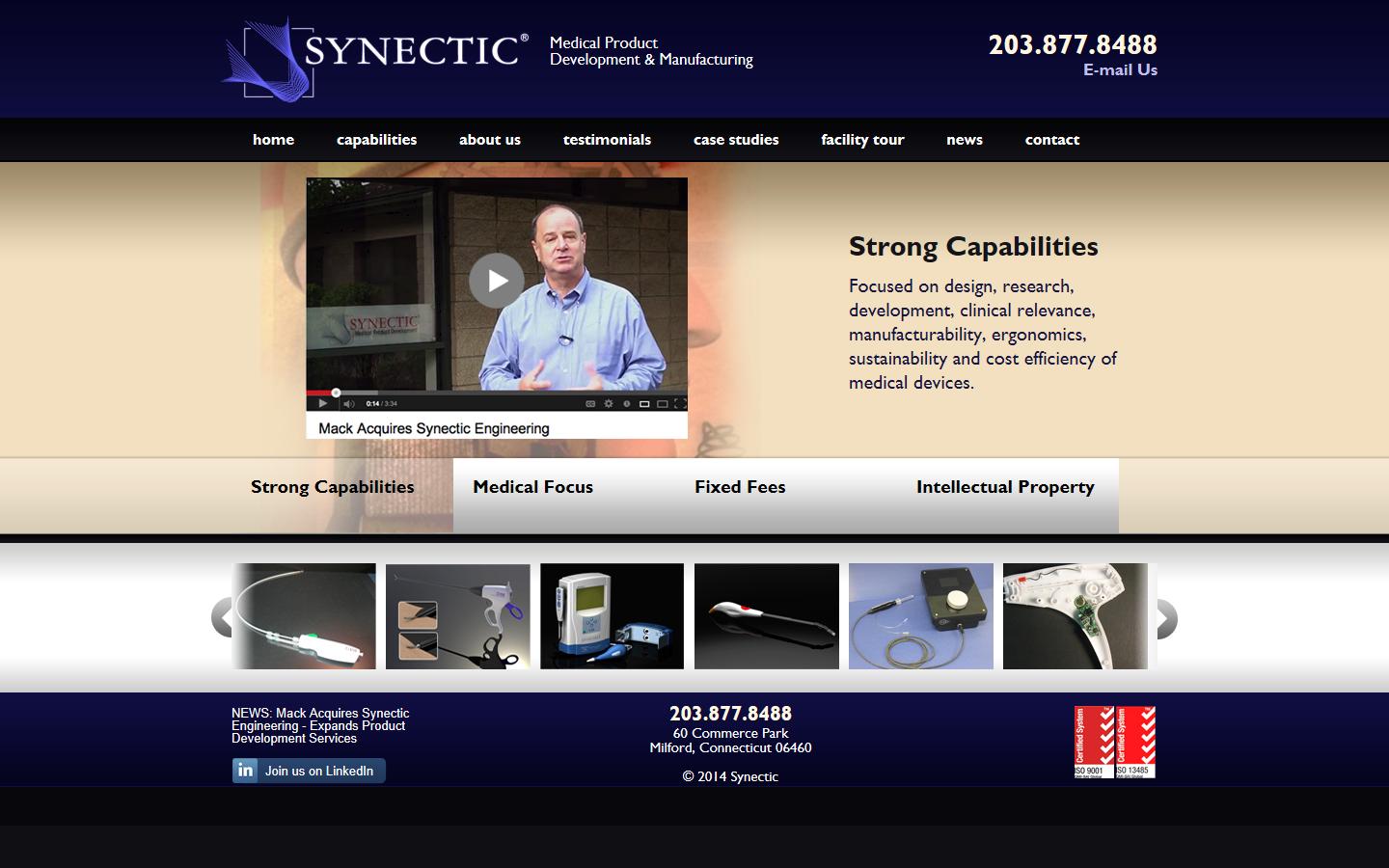 Synectic Medical Product Development Website