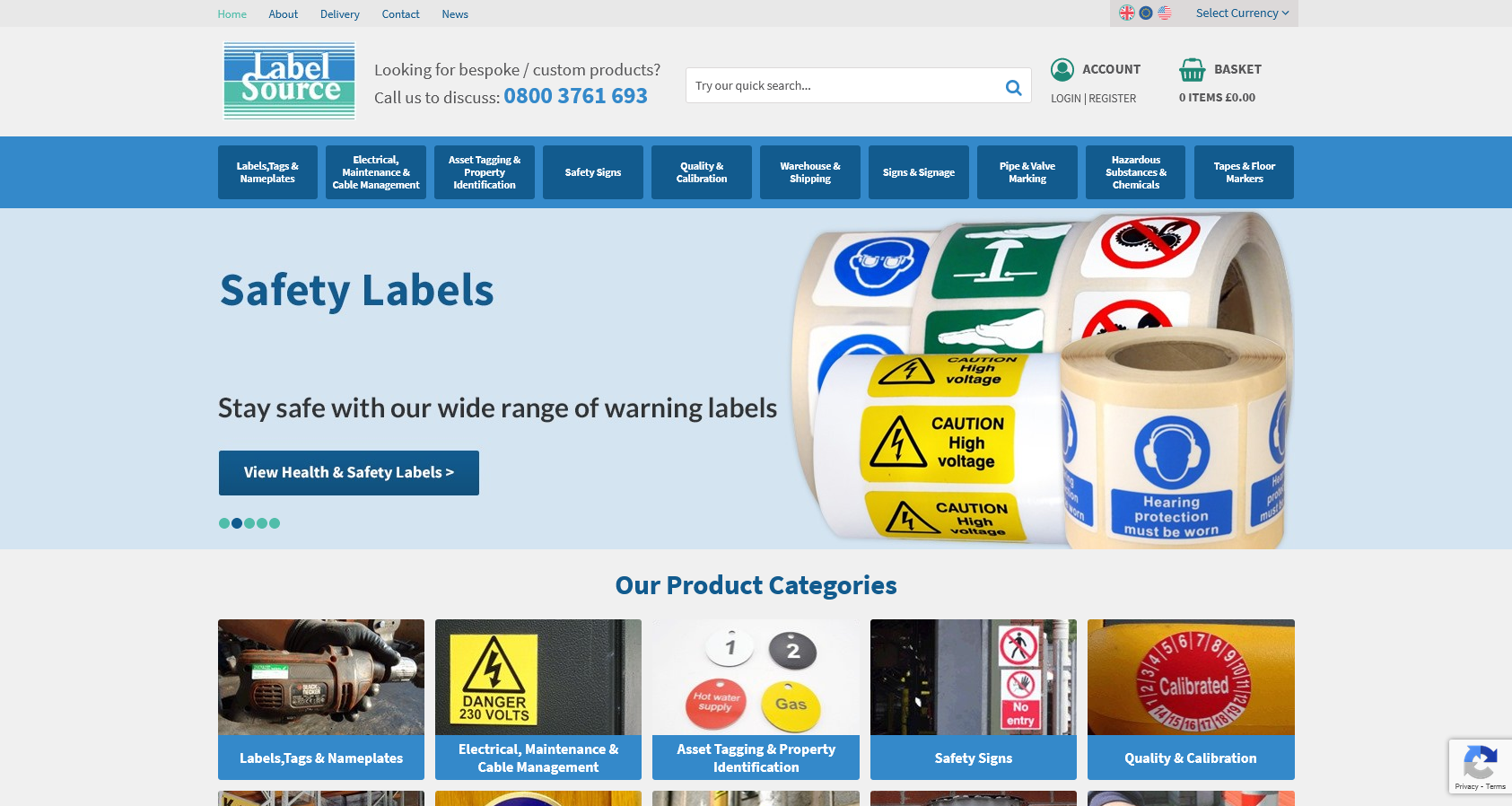 Label Source Website