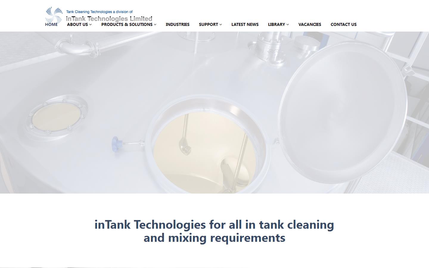 Tank Cleaning Technologies Website