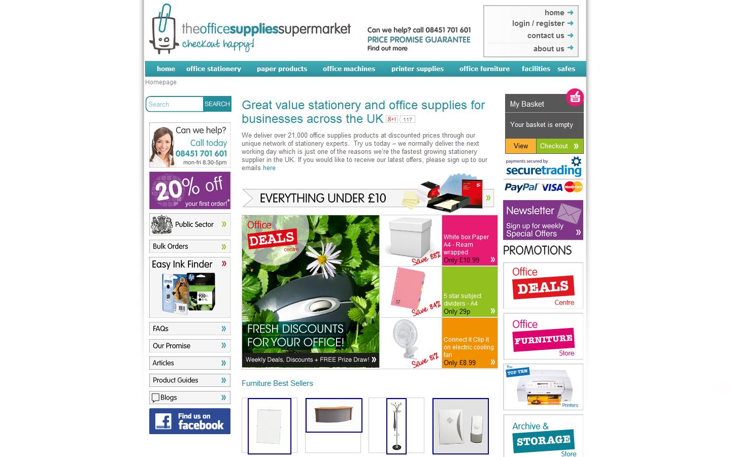 The Office Supplies Supermarket Website