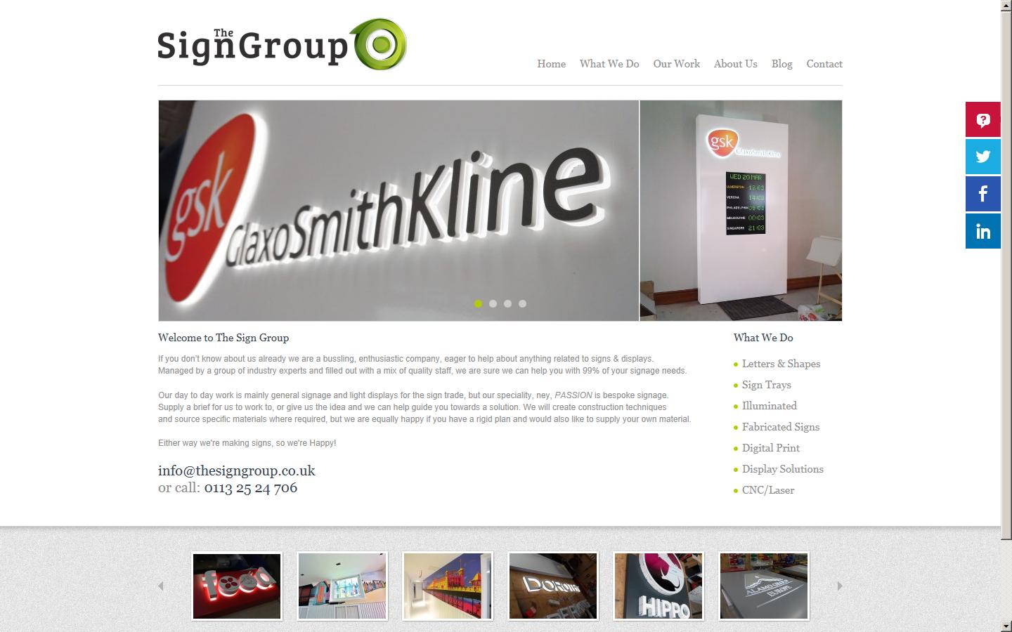 The Sign Group Website