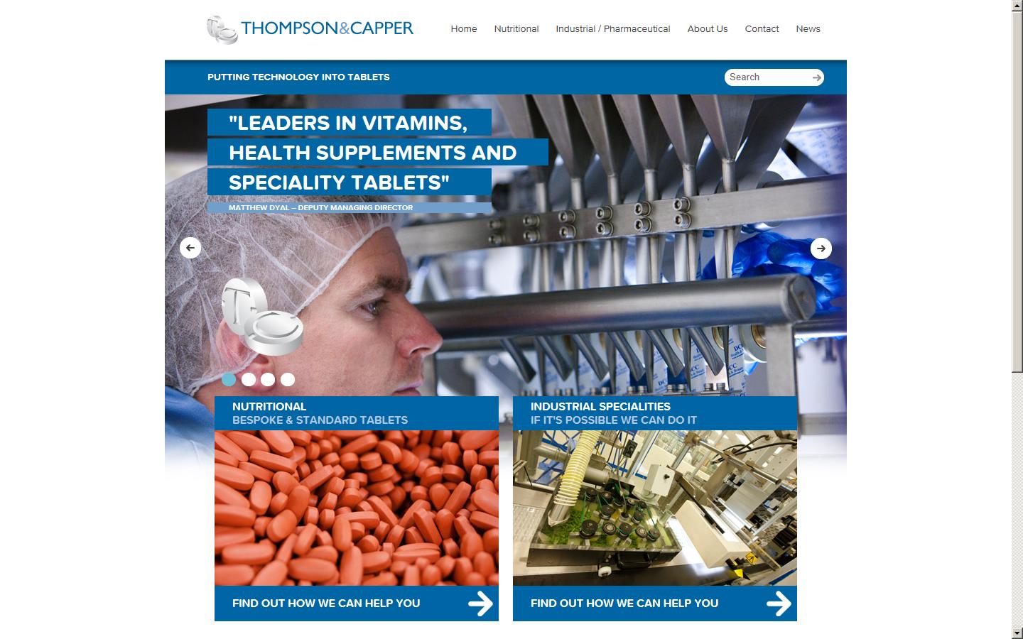 Thompson & Capper Ltd Website