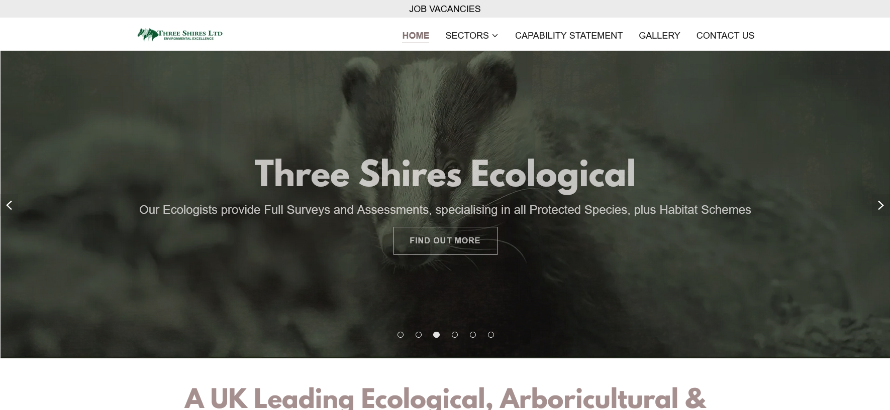 Three Shires Ltd  Website