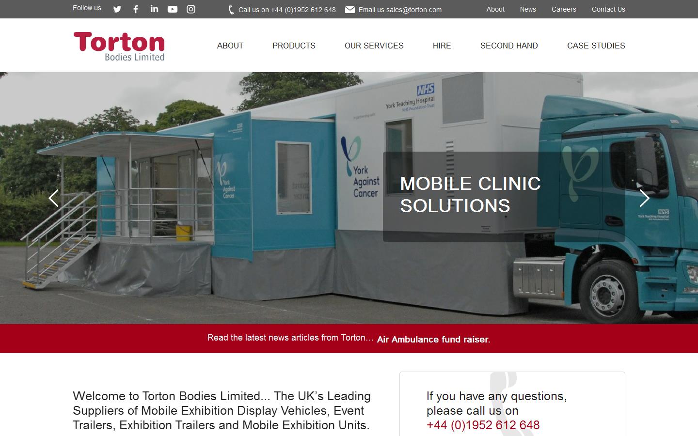 Torton Bodies Ltd Website