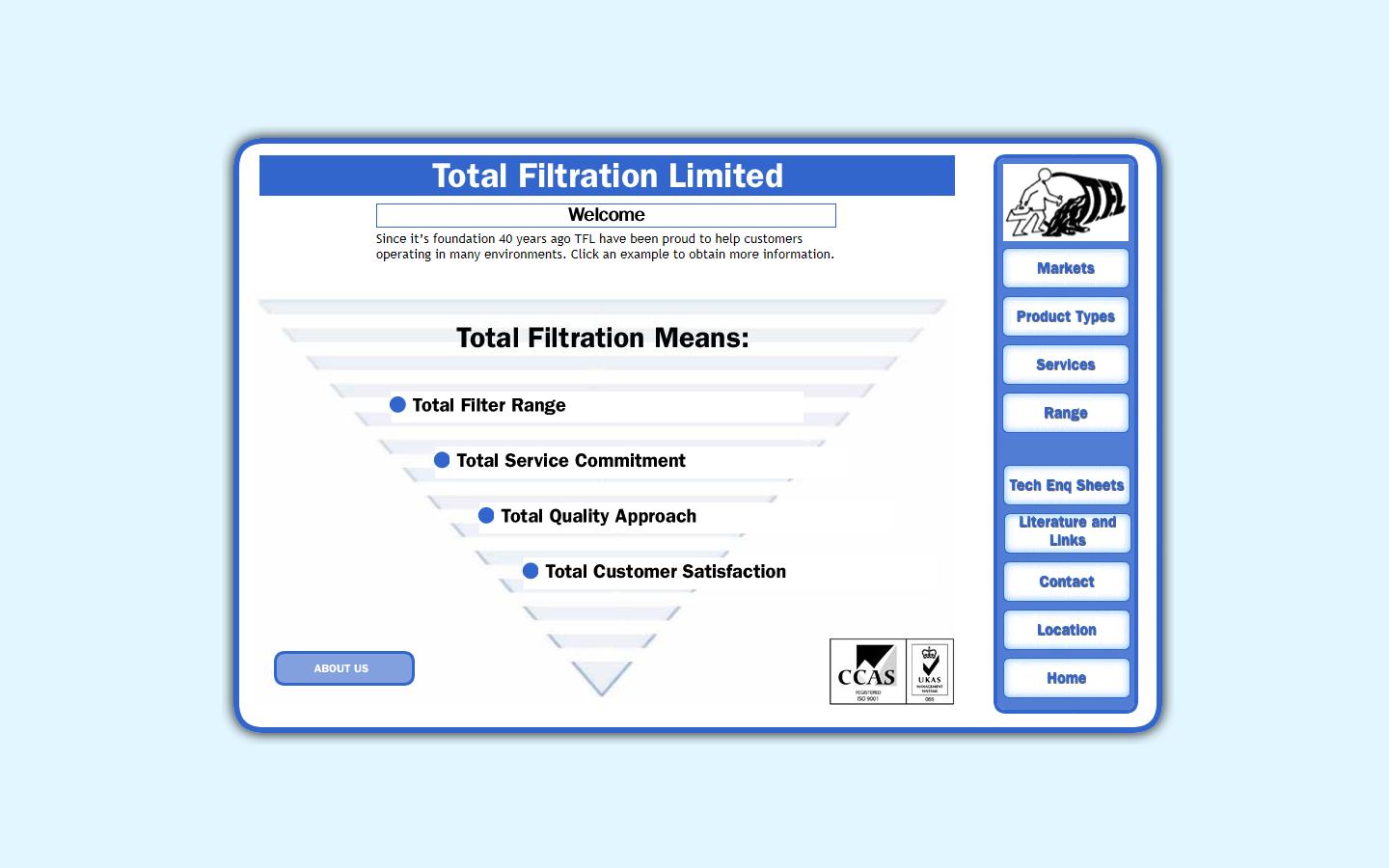 Total Filtration Ltd Website