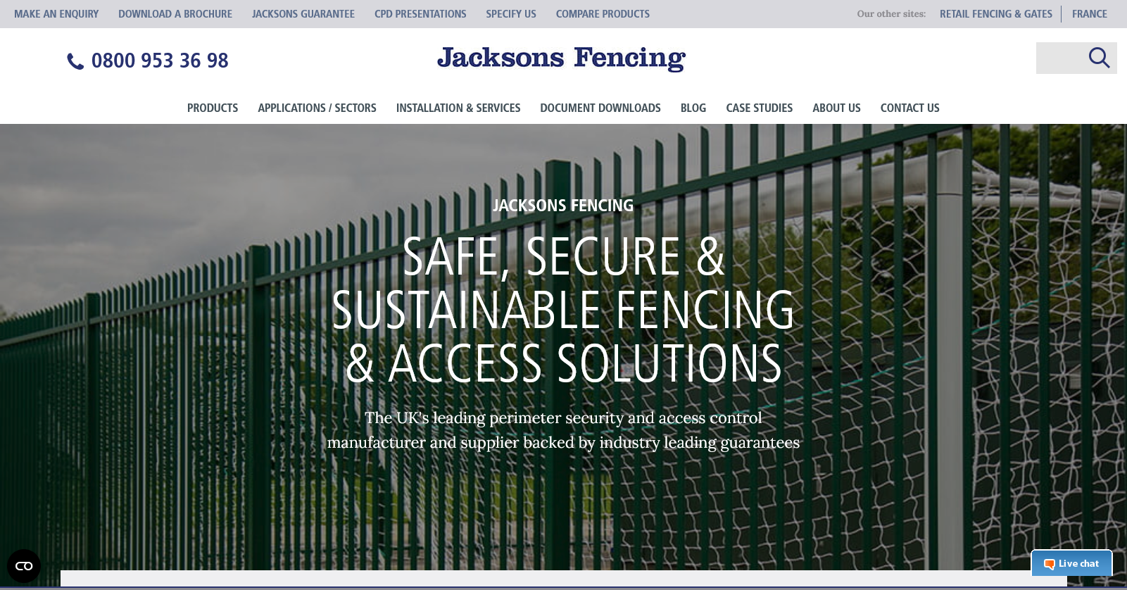 Jacksons Fencing Website