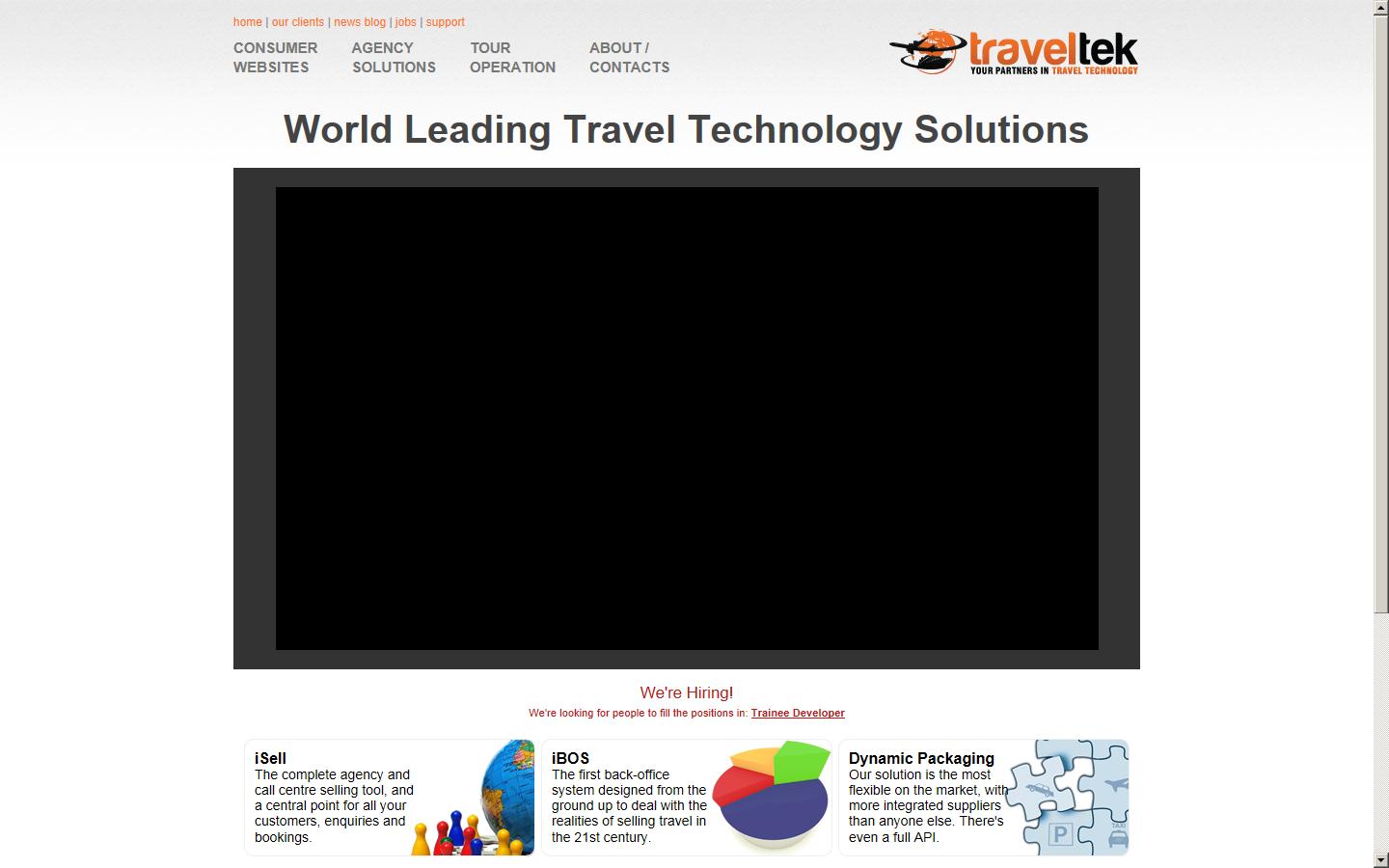 Traveltek Ltd  Website