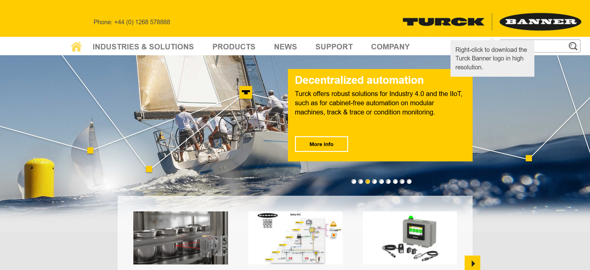 Turck Banner Ltd Website