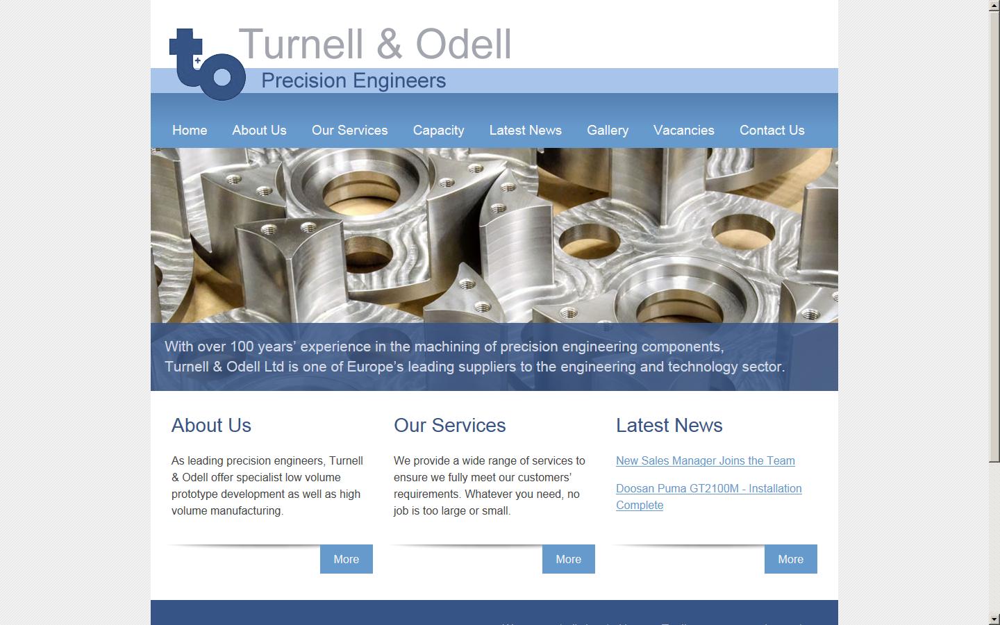 Turnell & Odell Ltd Website