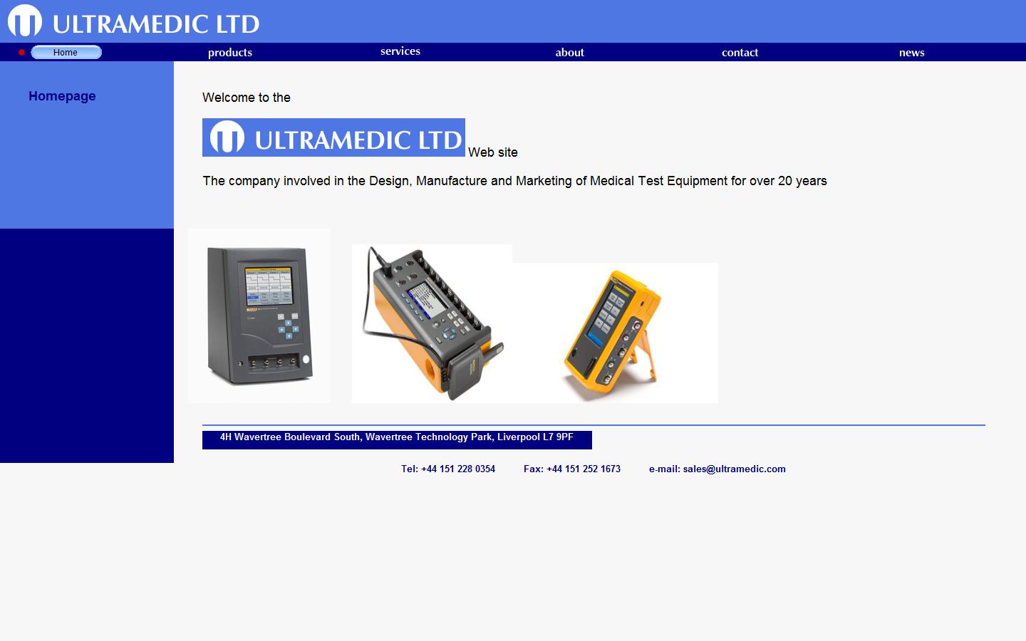 Ultramedic Ltd Website