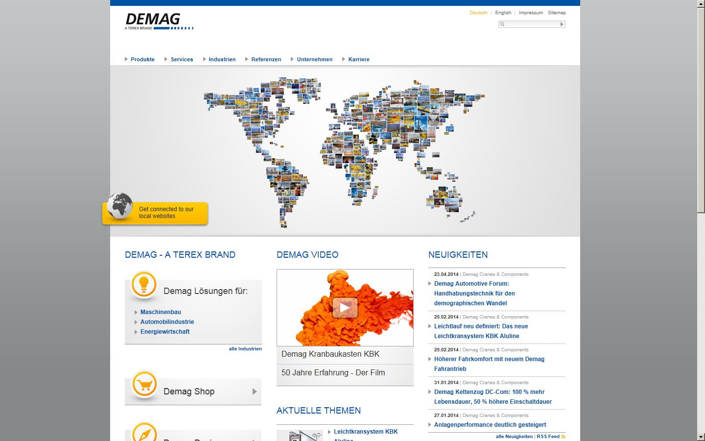 Demag Cranes & Components Ltd Website