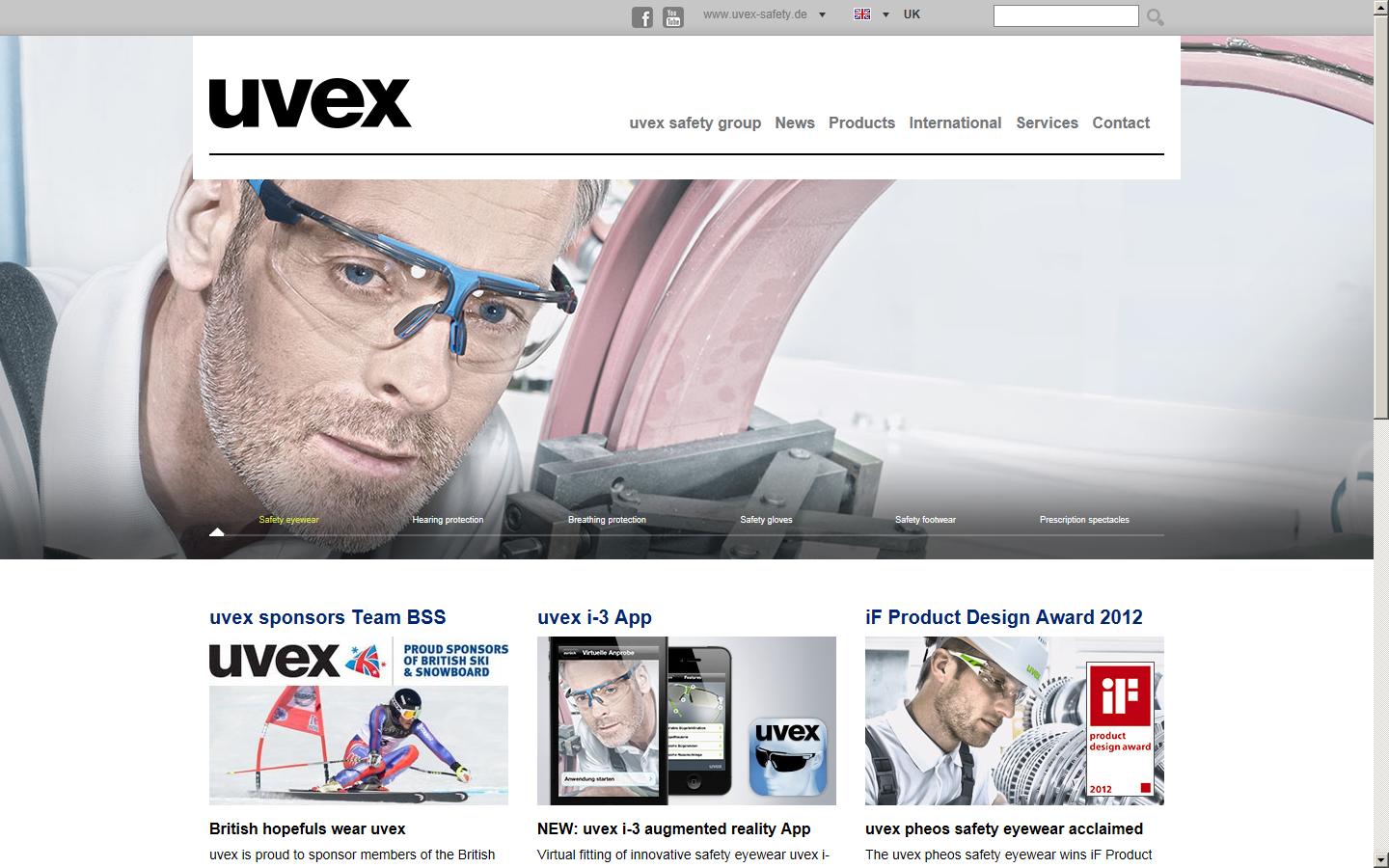 UVEX SAFETY (UK) LTD Website