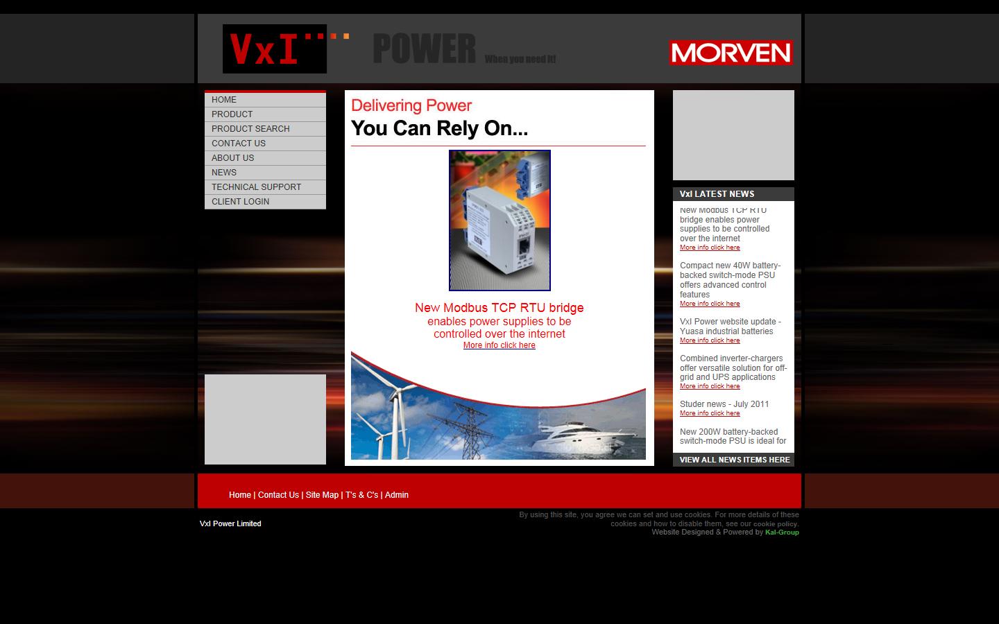 VxI Power Ltd Website